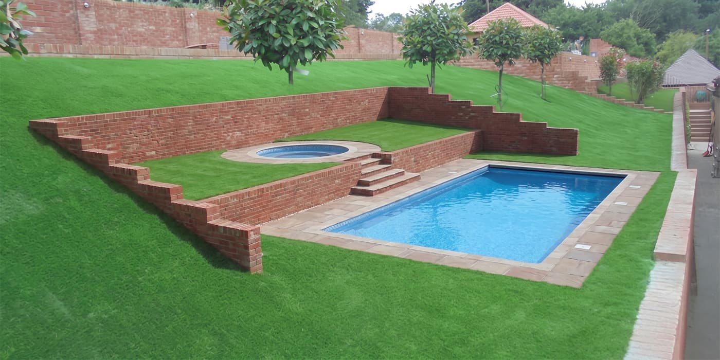 Terraced Pool + Spa, AI visualization